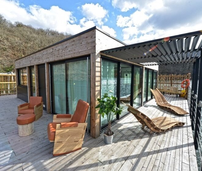 terrasse lodge flottant